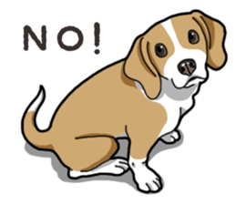 Wanko-Biyori Beagle Lemon sticker #13977890