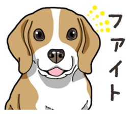 Wanko-Biyori Beagle Lemon sticker #13977891