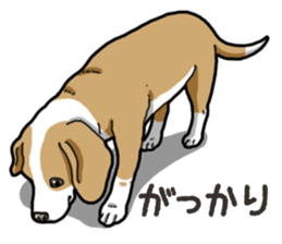 Wanko-Biyori Beagle Lemon sticker #13977892