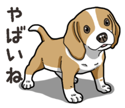 Wanko-Biyori Beagle Lemon sticker #13977898