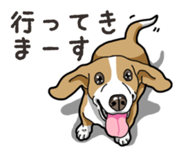 Wanko-Biyori Beagle Lemon sticker #13977903