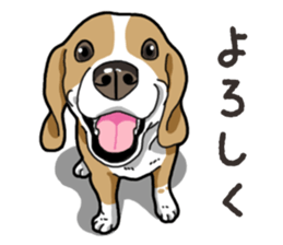 Wanko-Biyori Beagle Lemon sticker #13977904