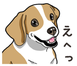 Wanko-Biyori Beagle Lemon sticker #13977905