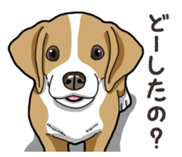Wanko-Biyori Beagle Lemon sticker #13977907