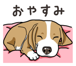 Wanko-Biyori Beagle Lemon sticker #13977909