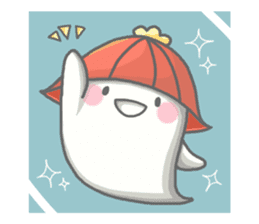 cute Mochi ghost(2) sticker #13978441