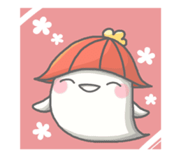 cute Mochi ghost(2) sticker #13978442