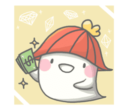 cute Mochi ghost(2) sticker #13978443