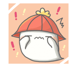 cute Mochi ghost(2) sticker #13978445