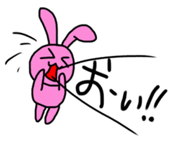 Simple rabbit. by Saichibi sticker #13978624