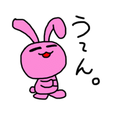 Simple rabbit. by Saichibi sticker #13978631