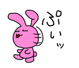 Simple rabbit. by Saichibi sticker #13978634