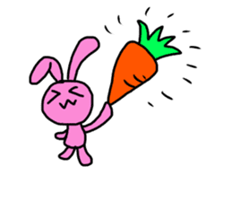 Simple rabbit. by Saichibi sticker #13978637