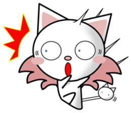 Cat angel & Cat devil Reaction sticker #13979261
