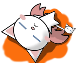 Cat angel & Cat devil Reaction sticker #13979265