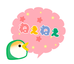 Chatting Parakeet is Social good2 sticker #13979750