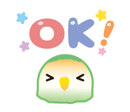 Chatting Parakeet is Social good2 sticker #13979761