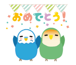 Chatting Parakeet is Social good2 sticker #13979762