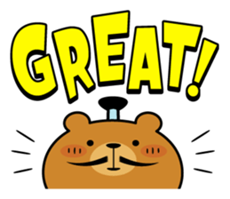 ASSERTIVE BEAR "Topknot Lord" sticker #13979787