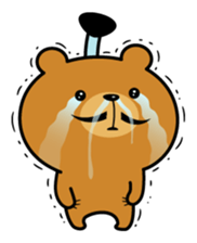 ASSERTIVE BEAR "Topknot Lord" sticker #13979810