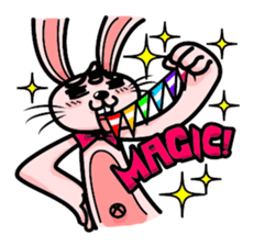 Rabbit The Magician and his Partners sticker #13980213