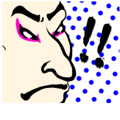 Japanese cartoon sticker English2