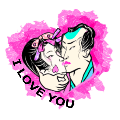 Japanese cartoon sticker English 1