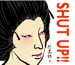 Japanese cartoon sticker English 1 sticker #13981322