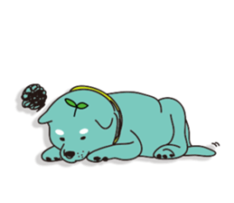 shiba inu Tree bud dog sticker #13981367