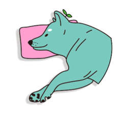 shiba inu Tree bud dog sticker #13981375