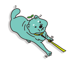 shiba inu Tree bud dog sticker #13981385