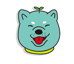 shiba inu Tree bud dog sticker #13981389
