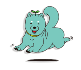 shiba inu Tree bud dog sticker #13981397
