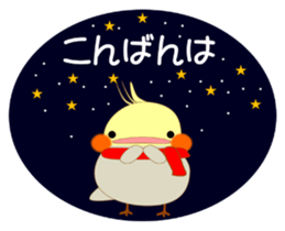 Mischievous a parakeet cyu3(winter) sticker #13981530
