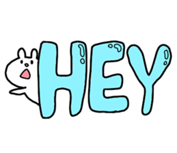 Big word of the rabbit sticker #13981800