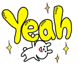 Big word of the rabbit sticker #13981801