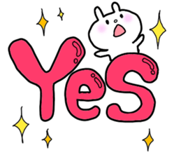 Big word of the rabbit sticker #13981803