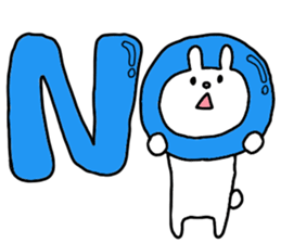 Big word of the rabbit sticker #13981804