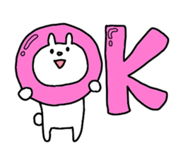 Big word of the rabbit sticker #13981805