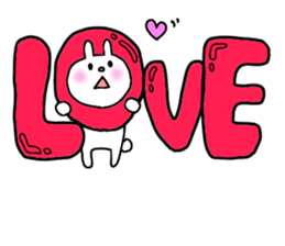 Big word of the rabbit sticker #13981806