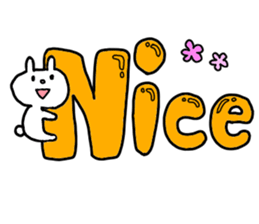 Big word of the rabbit sticker #13981811