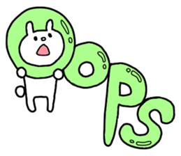 Big word of the rabbit sticker #13981815