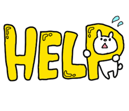 Big word of the rabbit sticker #13981823