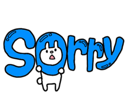 Big word of the rabbit sticker #13981824