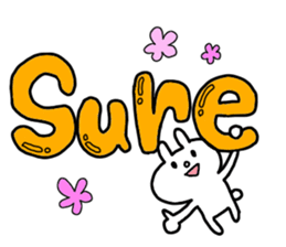 Big word of the rabbit sticker #13981825