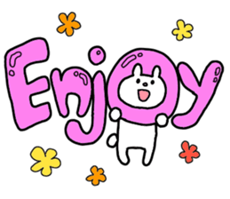 Big word of the rabbit sticker #13981830