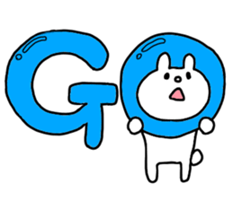 Big word of the rabbit sticker #13981834