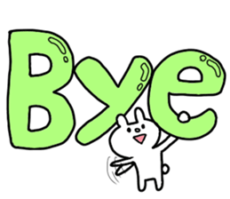 Big word of the rabbit sticker #13981837