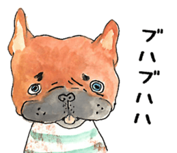 LOVE FrenchBulldog Fawn sticker #13981993