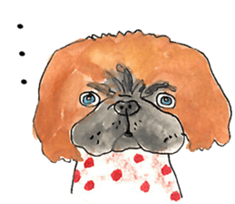 LOVE Pekingese sticker #13982154